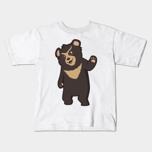 Kawaii Spectacled Bear Kids T-Shirt